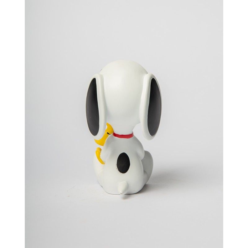 Statue Snoopy 12cm Woodstock - blanc