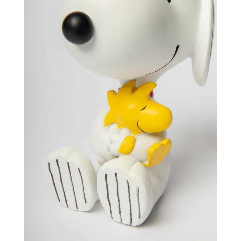 Statue Snoopy 12cm Woodstock - blanc