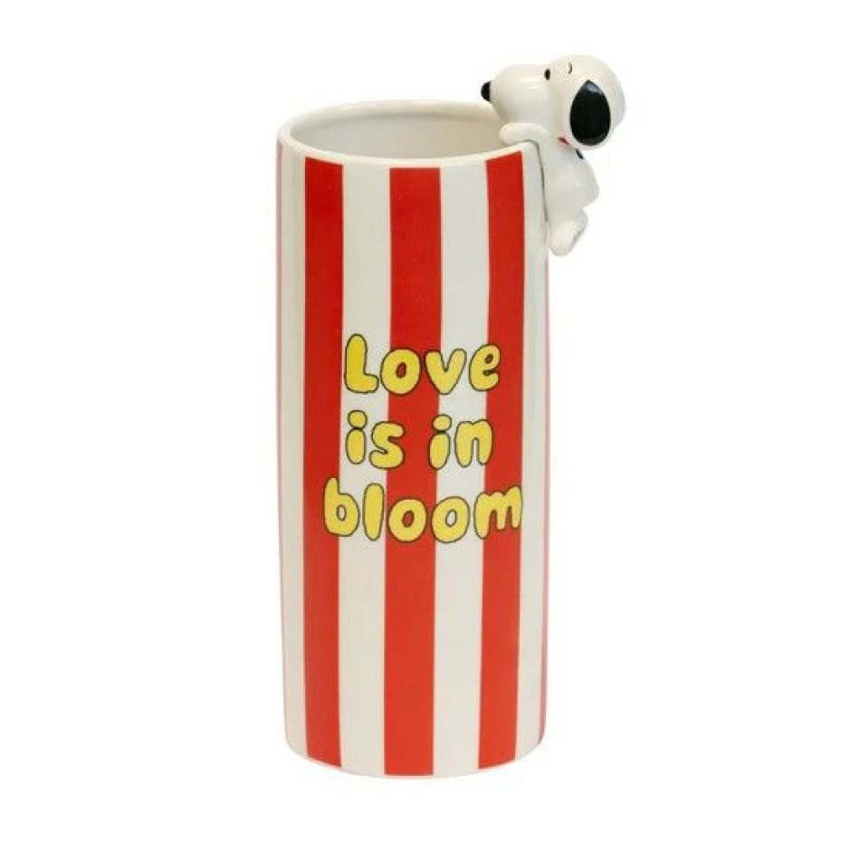Vase Snoopy in Bloom - rouge