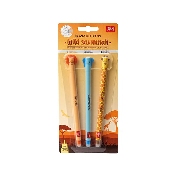 Lot De Stylos Gel Effaçables 0,7 Mm - Thèmes Animaux Avec Gomme Intégrée, Encre Thermosensible, Idéal Pour école Et Bureau
