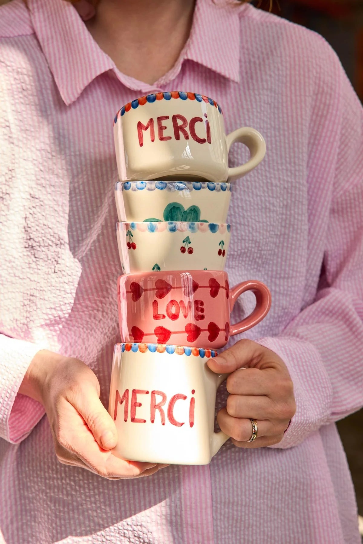 Mug céramique MERCI Ø 9.5 cm