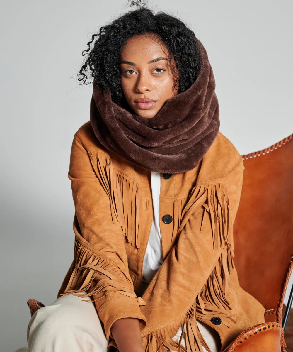 Tour de cou Fourrure - marron