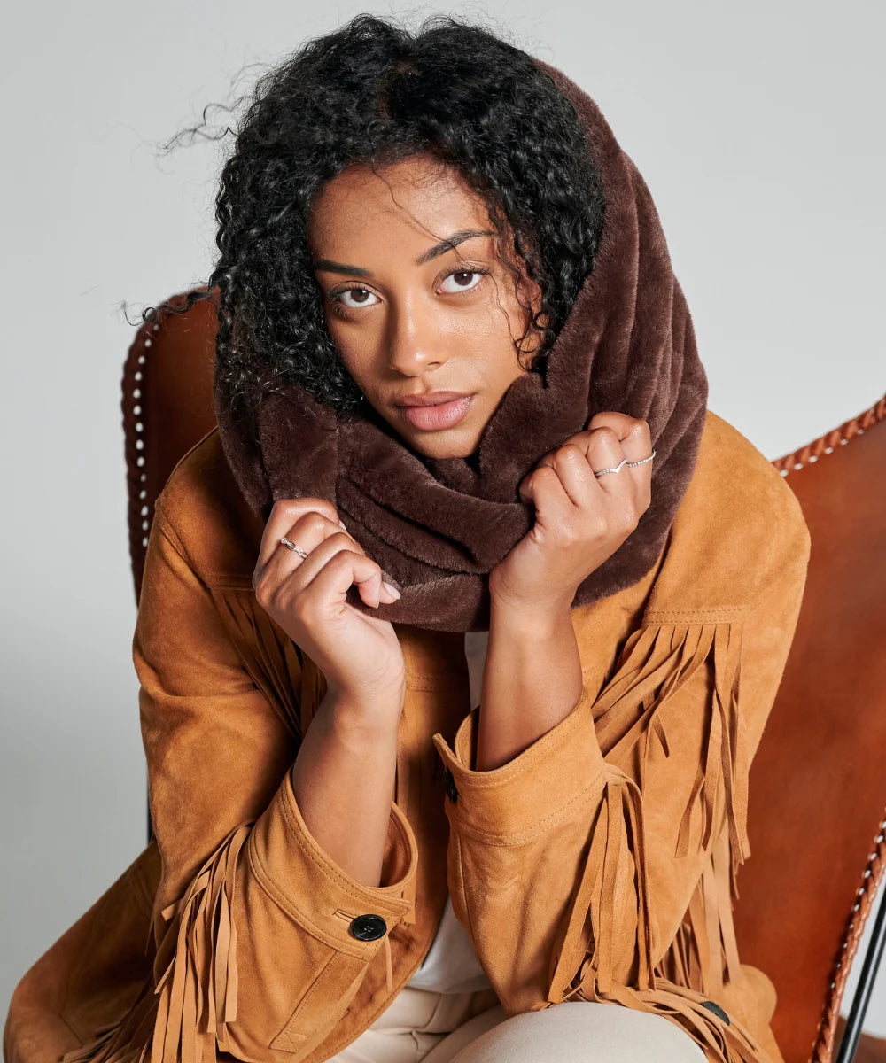 Tour de cou Fourrure - marron