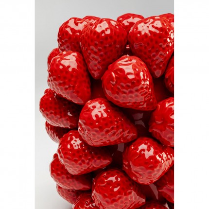 Vase Fraises rouges - h.24 cm