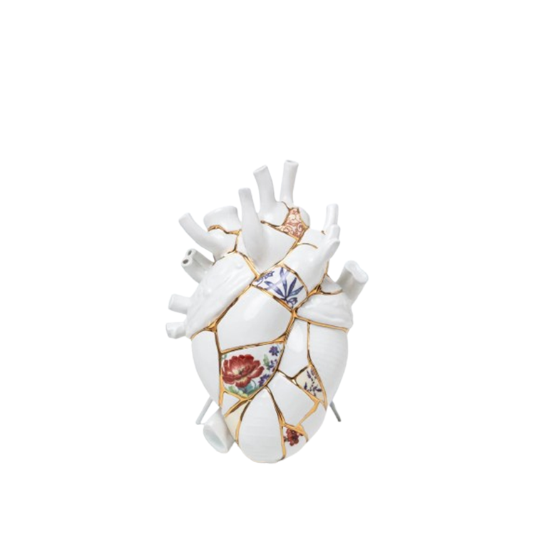 Seletti Vase h.25 cm - Love in Bloom, Kintsugi