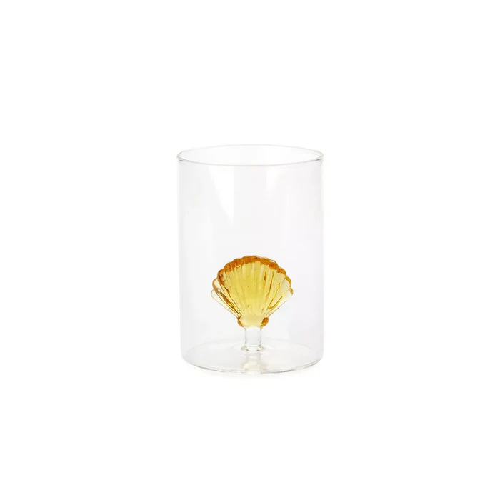Verre Coquillage - jaune