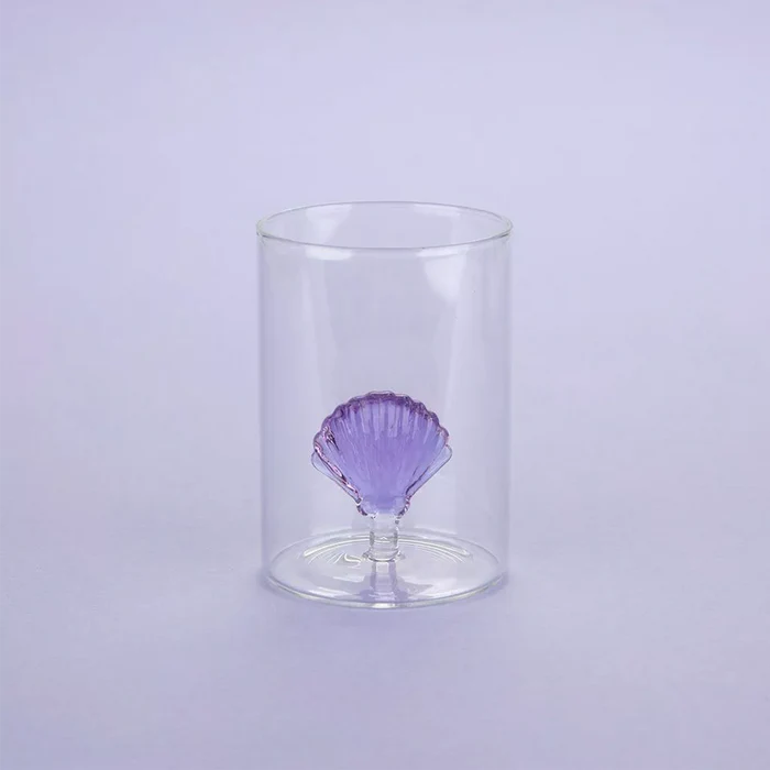 Verre Coquillage - lilas