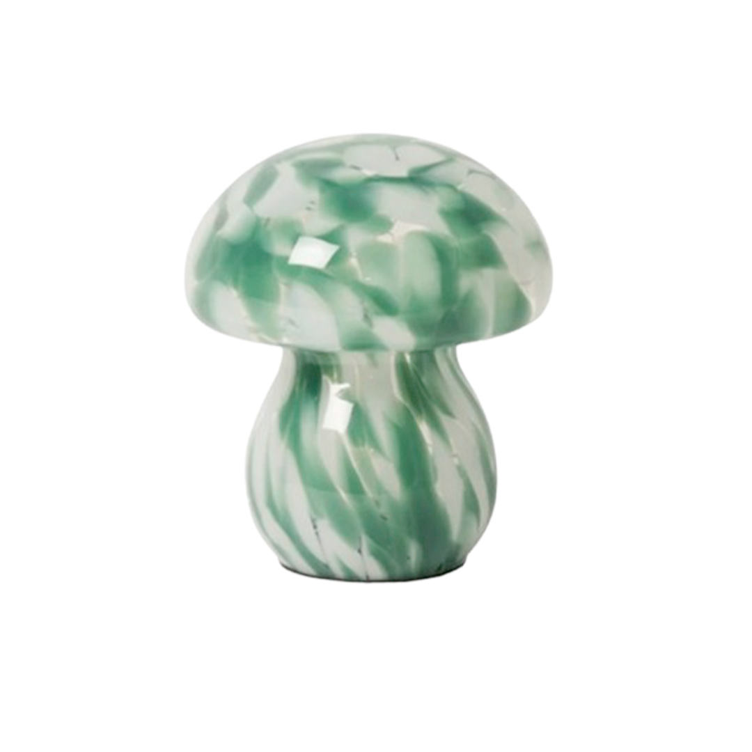 Lampe Mushy Chips h.16 cm - vert & blanc