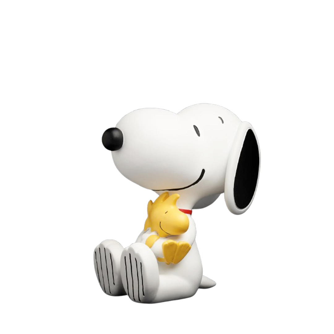 Statue Snoopy 12cm Woodstock - blanc