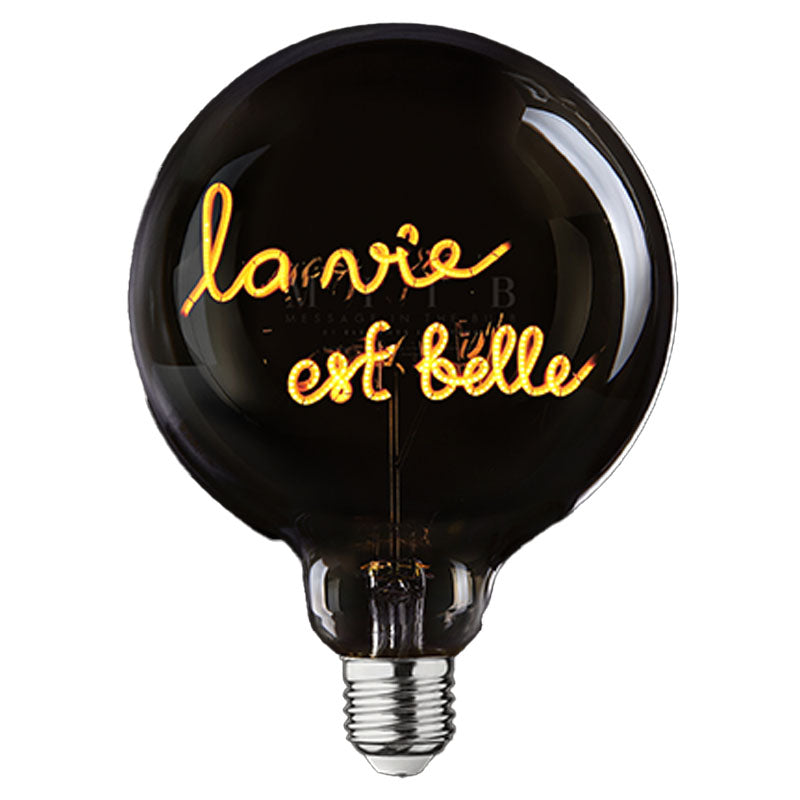 Ampoule La vie est belle pour socle portable