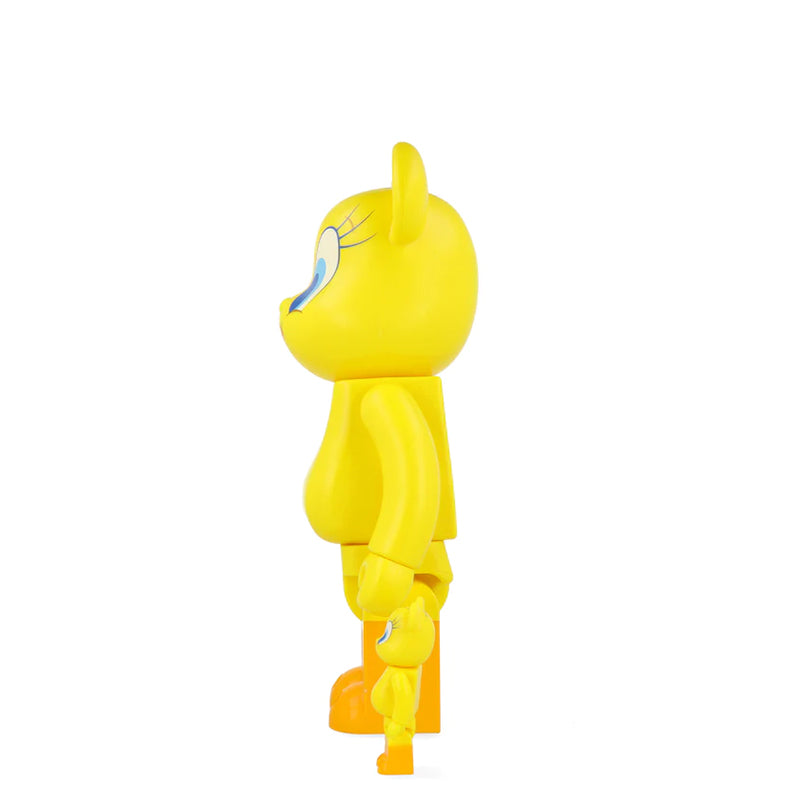 Bearbrick 400% + 100% - Looney Tunes : Tweety (H 28cm + 7 cm)