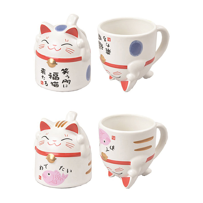 Mug Kawaii - Maneki Neko Rose
