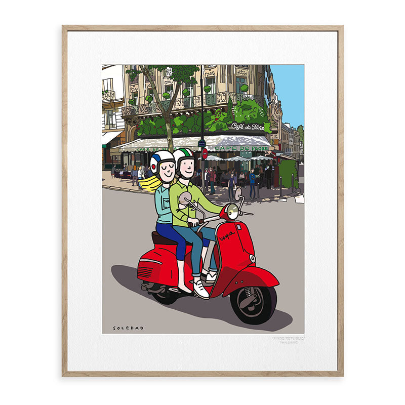 Affiche Soledad - Scooter flore