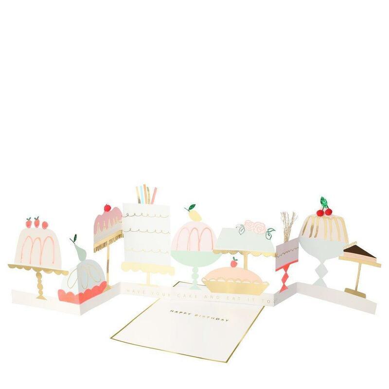 CARTE ACCORDÉON GÂTEAU GÉANT