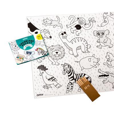 COLORIAGE POCKET - ANIMALS