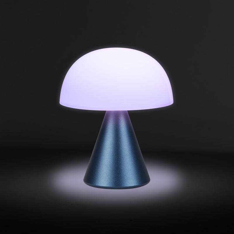 LAMPE LED PORTABLE MINA M 11CM - BLEU FONCE