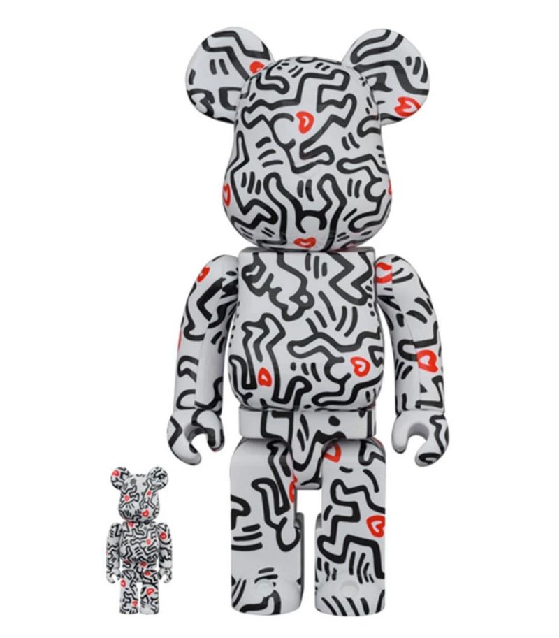 BEARBRICK 400%+100% KEITH HARING #8