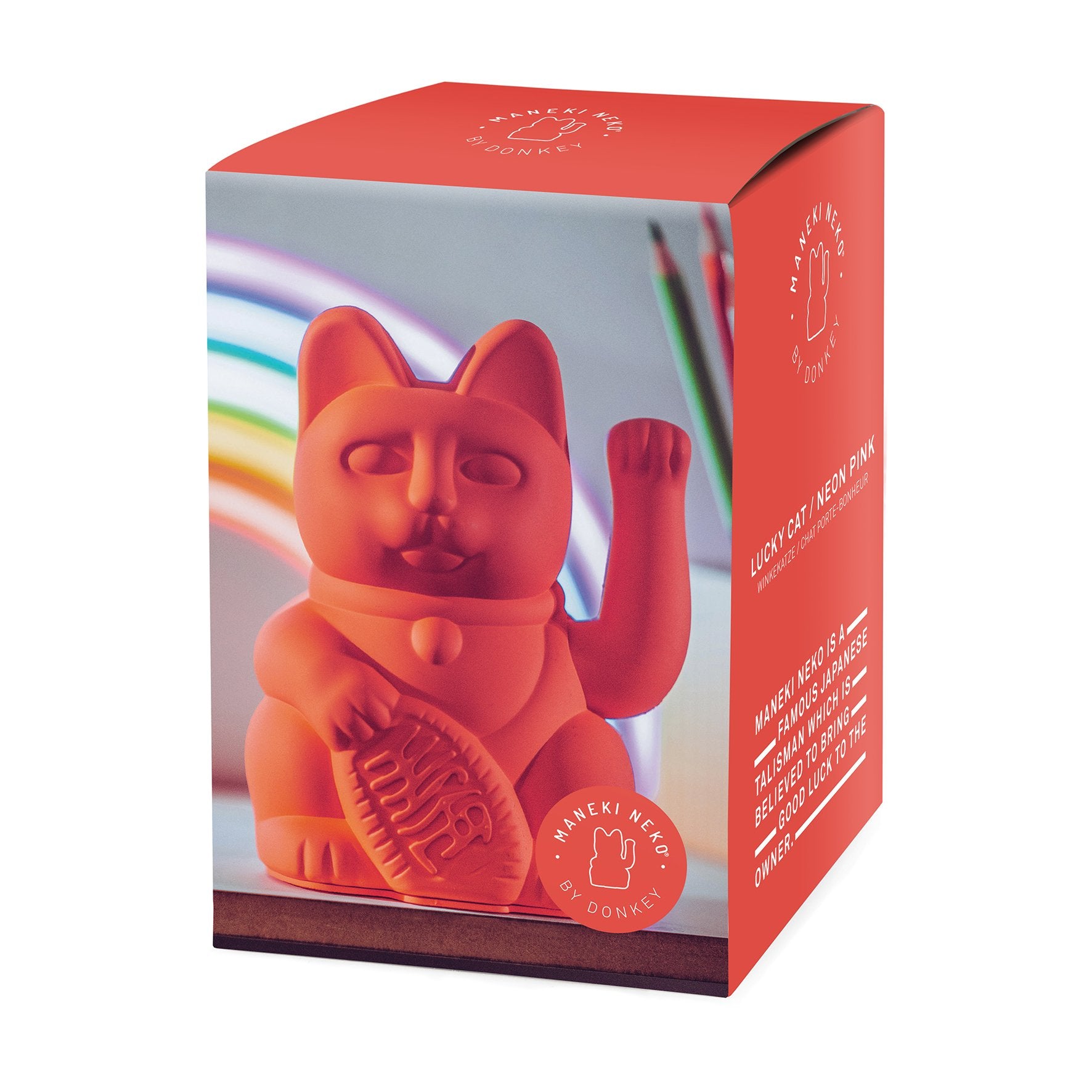 Lucky Cat - néon orange