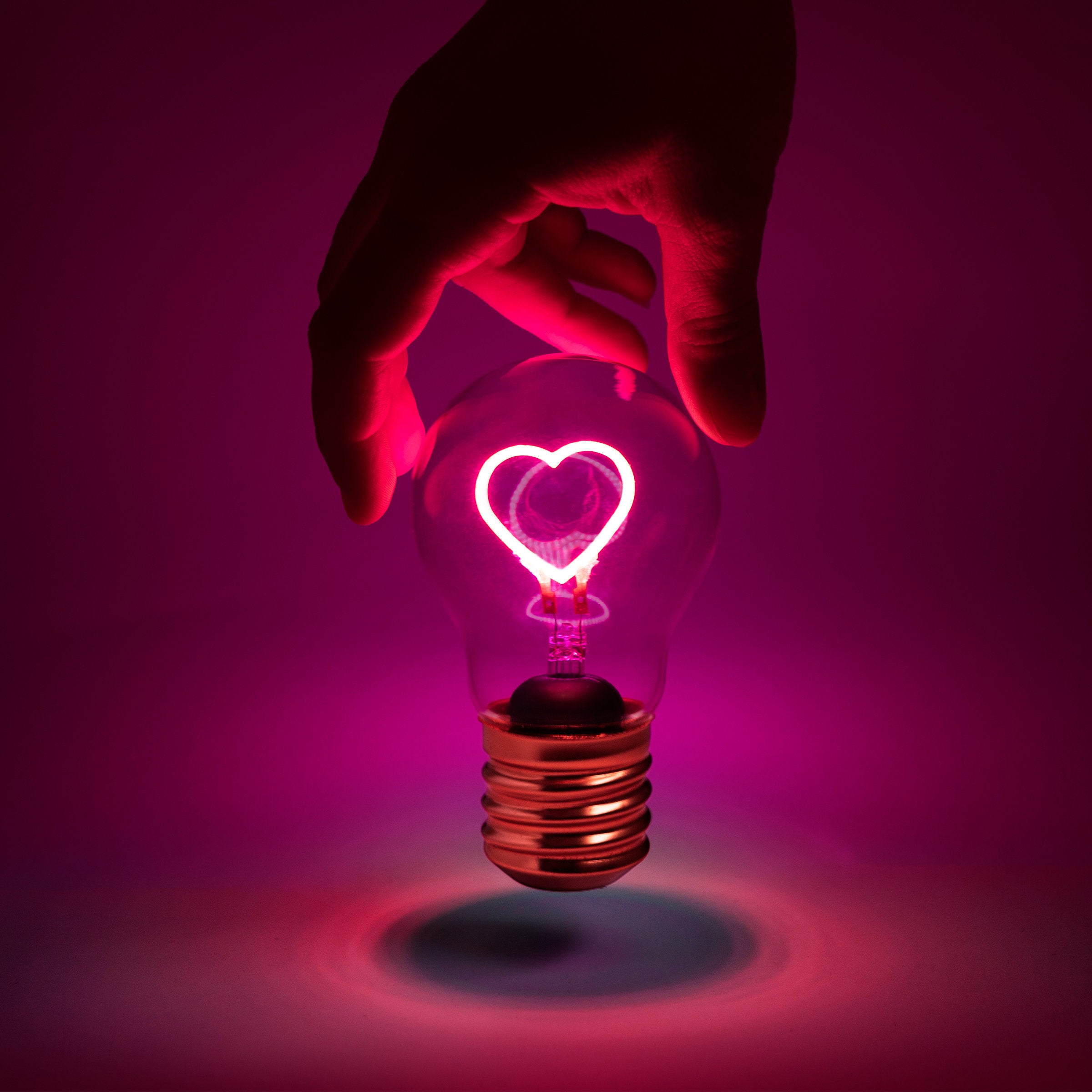 Ampoule sans fil - Coeur