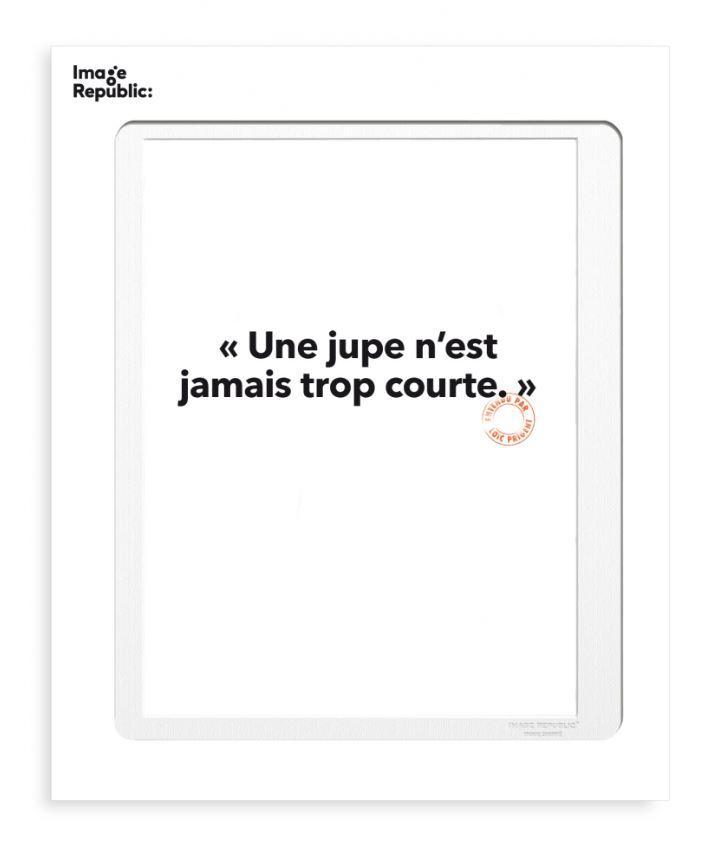 AFFICHE LOIC PRIGENT - UNE JUPE N'EST