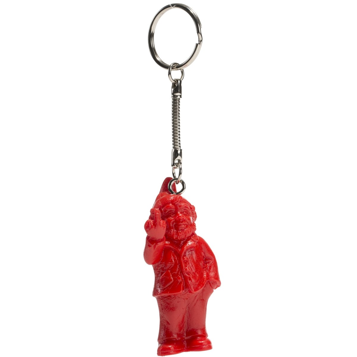 PORTE CLÉS NAIN DOIGT D'HONNEUR - ROUGE