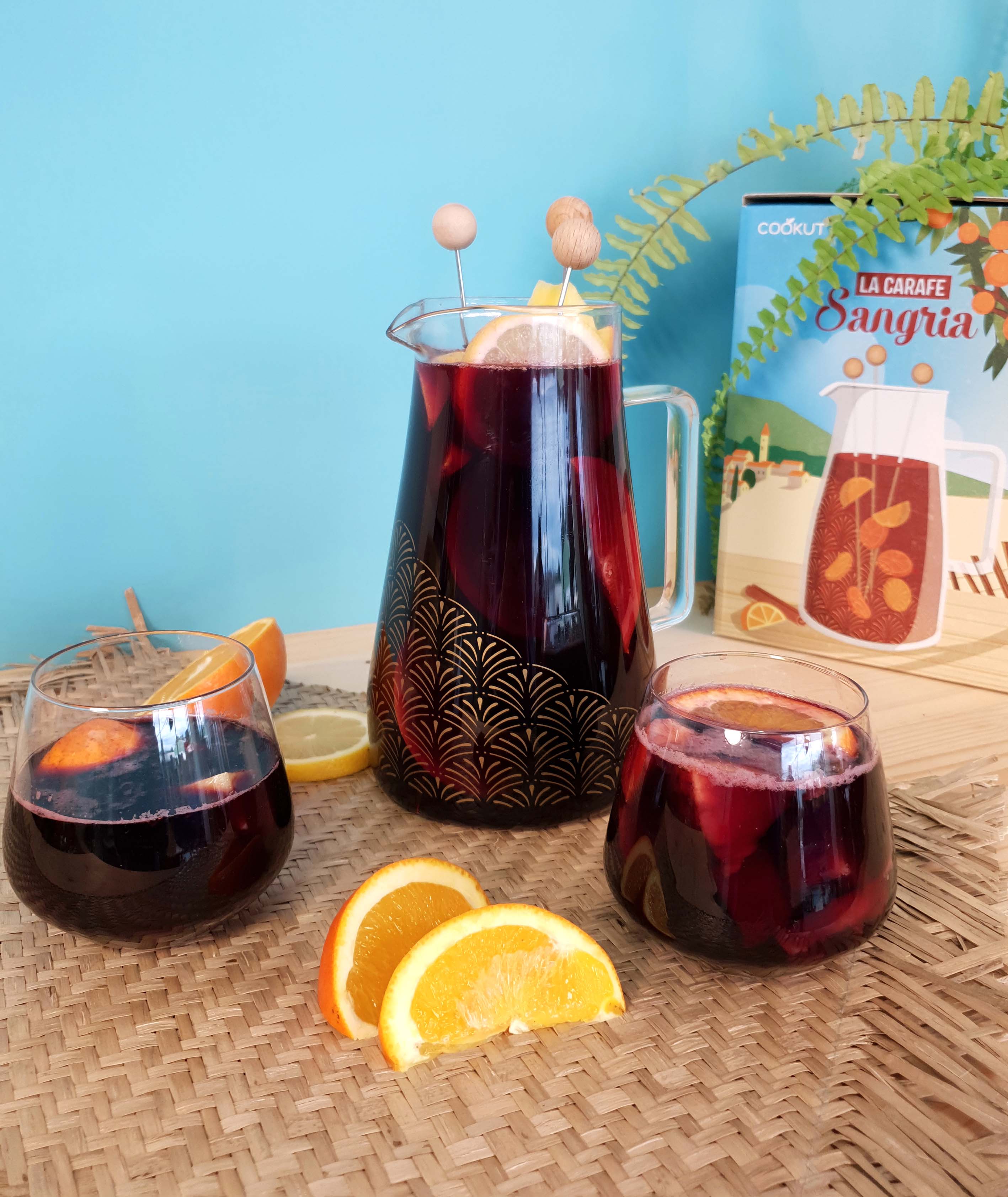 Cookut Carafe à Sangria et Vin chaud