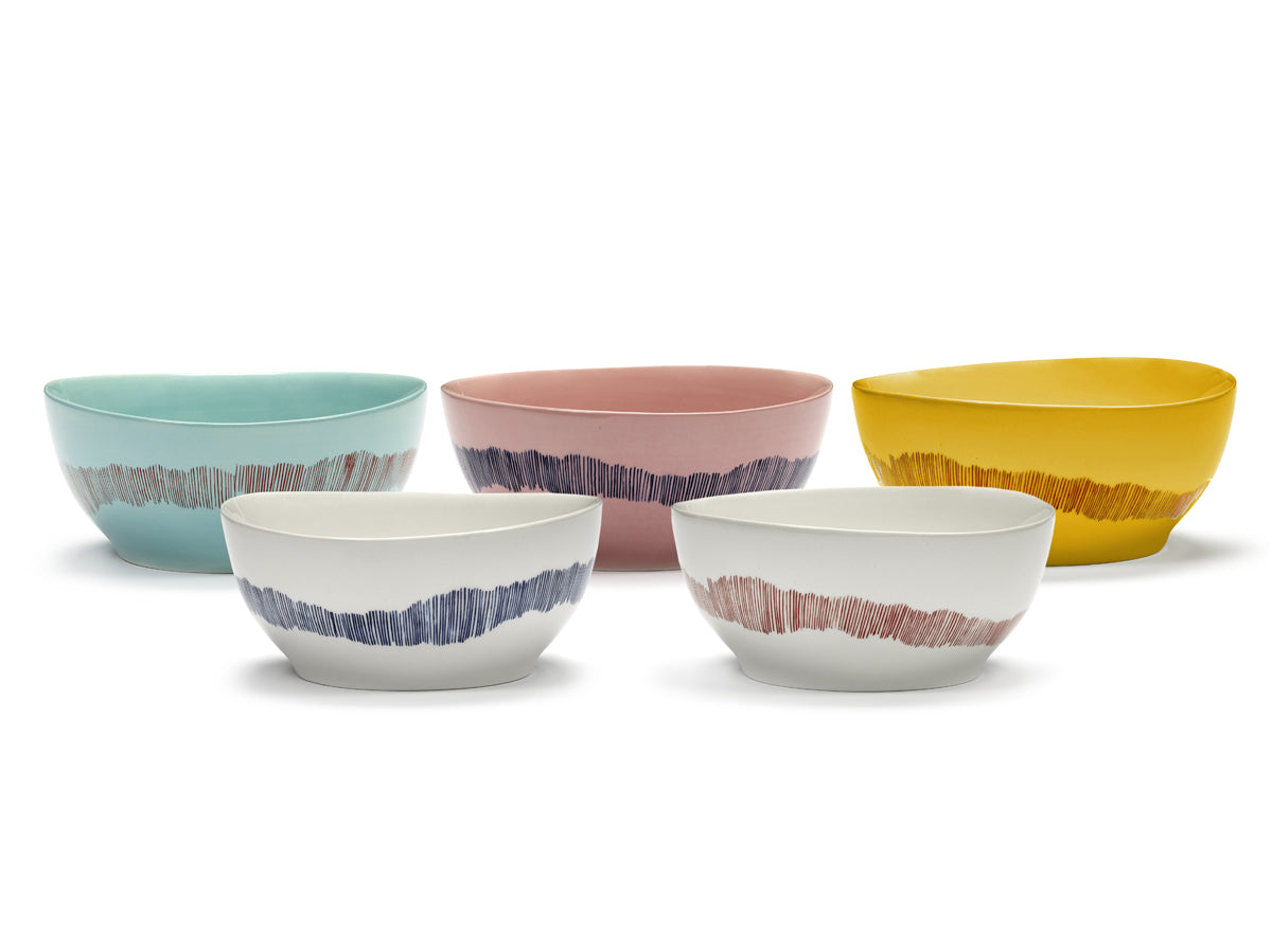 SERAX FEAST Bol yellow Swirl Ø 16 cm
