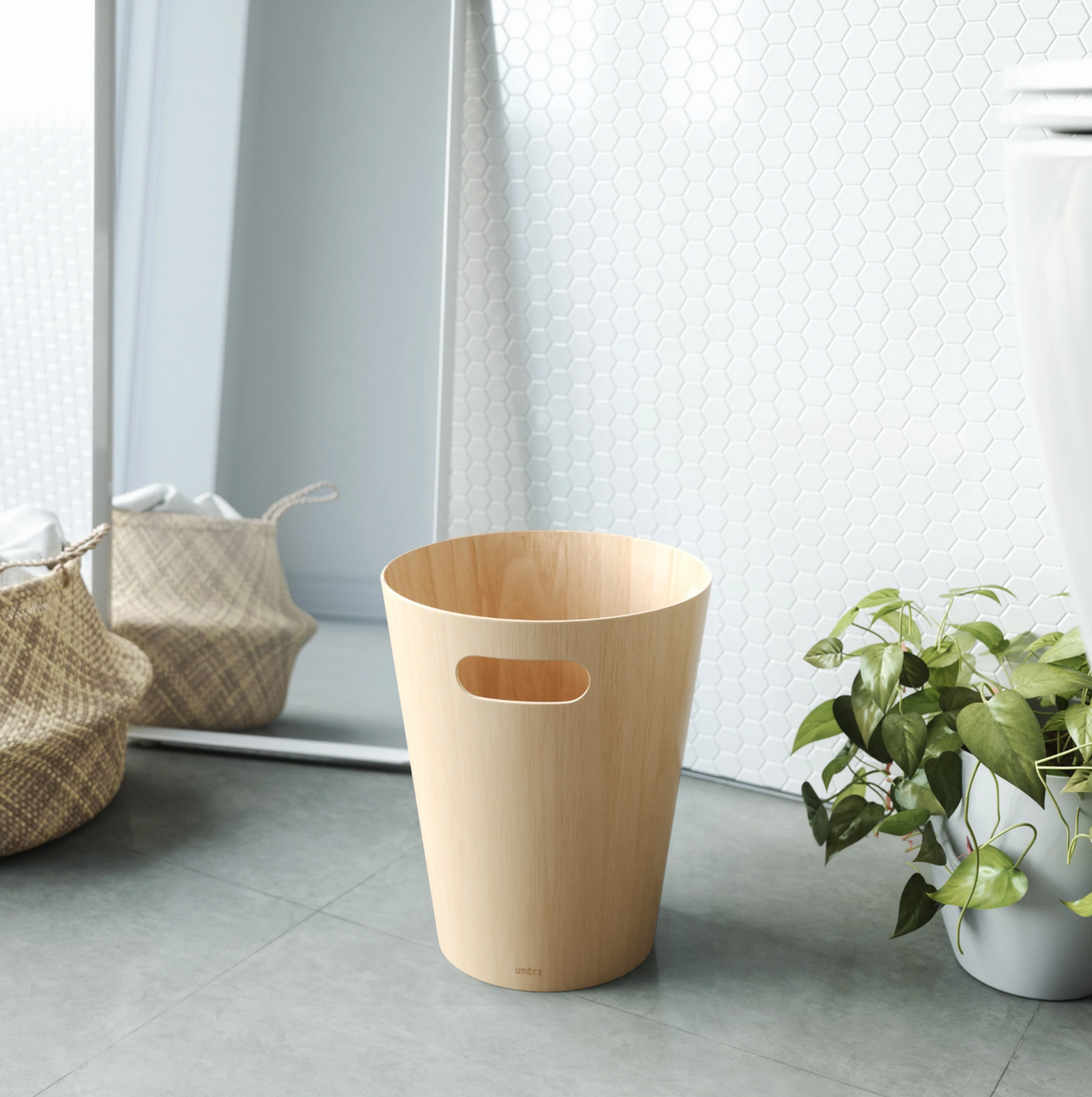 Corbeille Woodrow - bois naturel