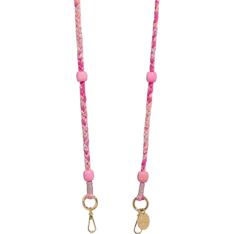 Chaîne de Téléphone Bandana et Perles Della - Rose
