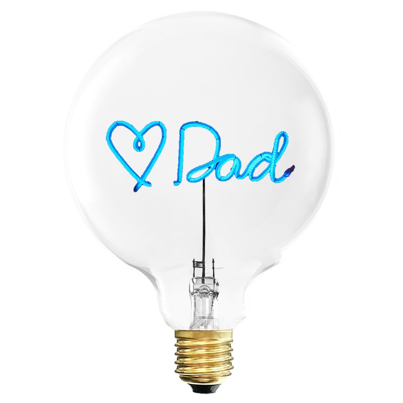 Ampoule Love Dad Bleu