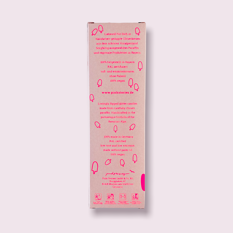 Set de 3 bougies Dip dye Glitter - girls night