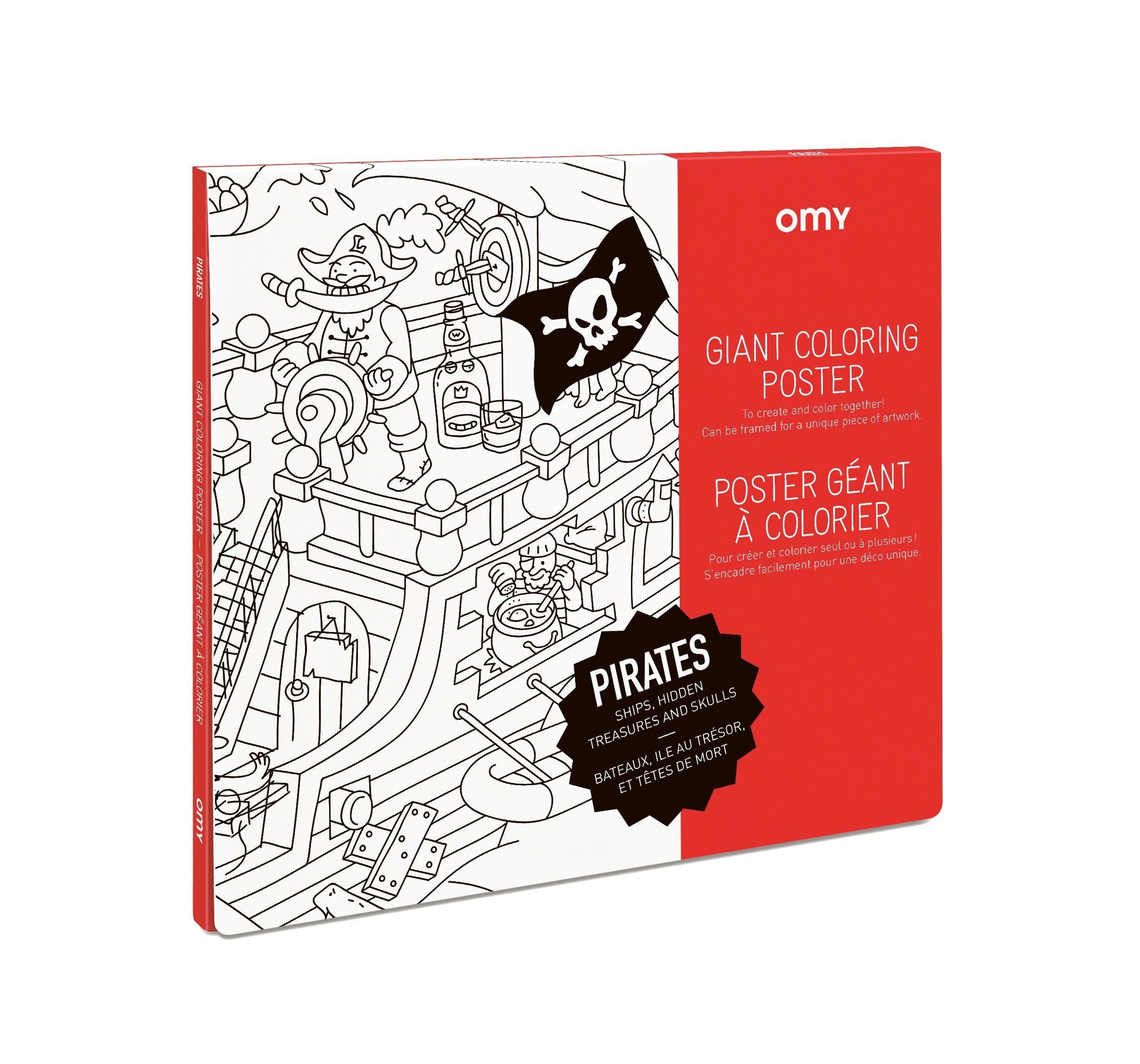 OMY POSTER GÉANT À COLORIER - PIRATES