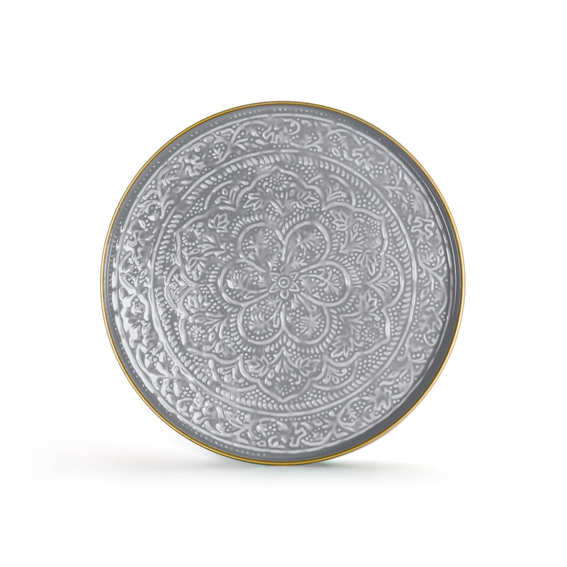 Plateau Berbère Ø 45 cm - gris