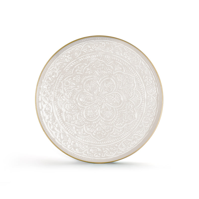 Plateau Berbère Ø 45 cm - blanc