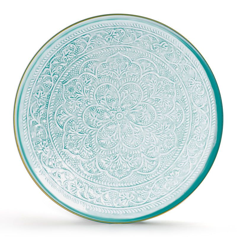Plateau Berbère Ø 60 cm - bleu clair