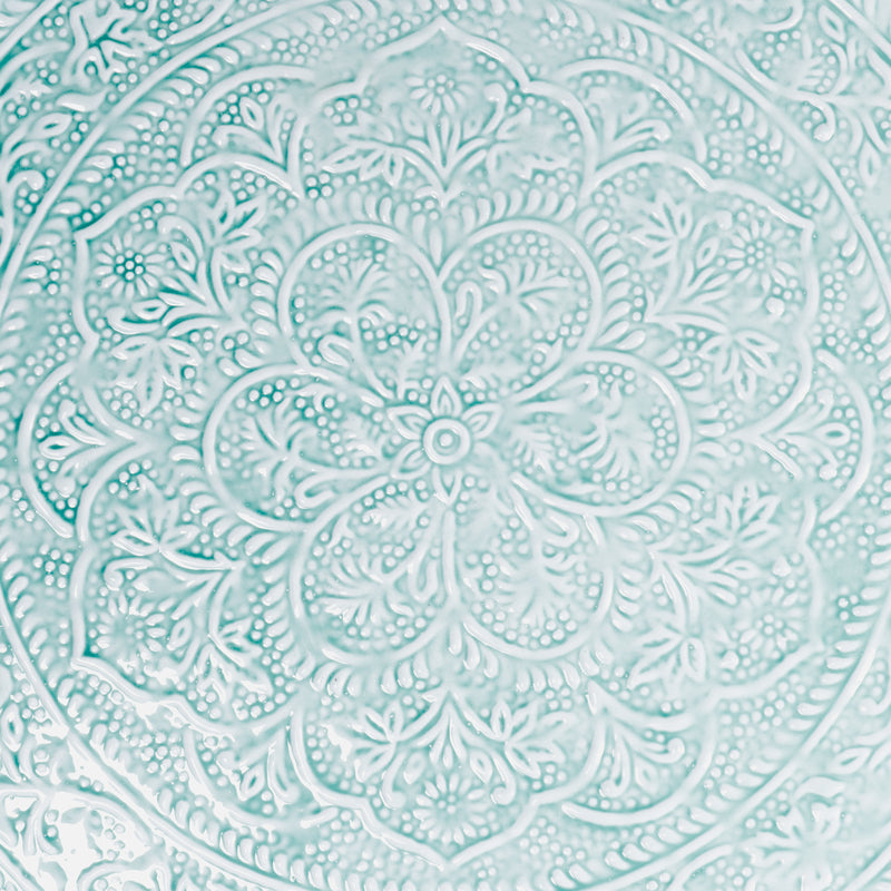 Plateau Berbère Ø 60 cm - bleu clair