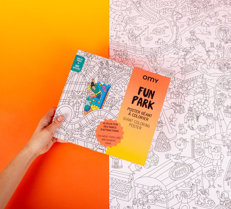 OMY Coloriage géant - Poster Fun Park