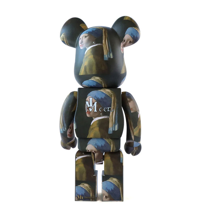 Bearbrick 1000% - Girl with pearl earring - Bathroom Graffiti