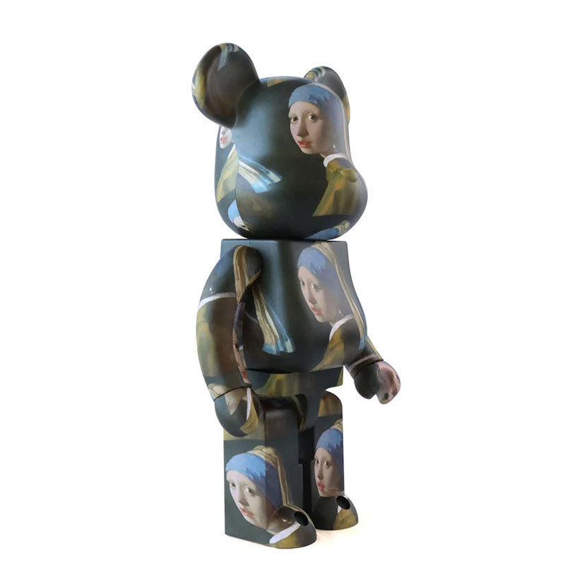 Bearbrick 400% + 100% - Vermeer : Girl with the Pearl