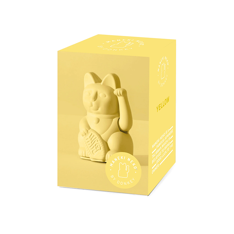 Mini Lucky Cat - Jaune pastel