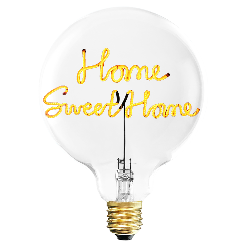 Ampoule Home sweet home / H 17 cm