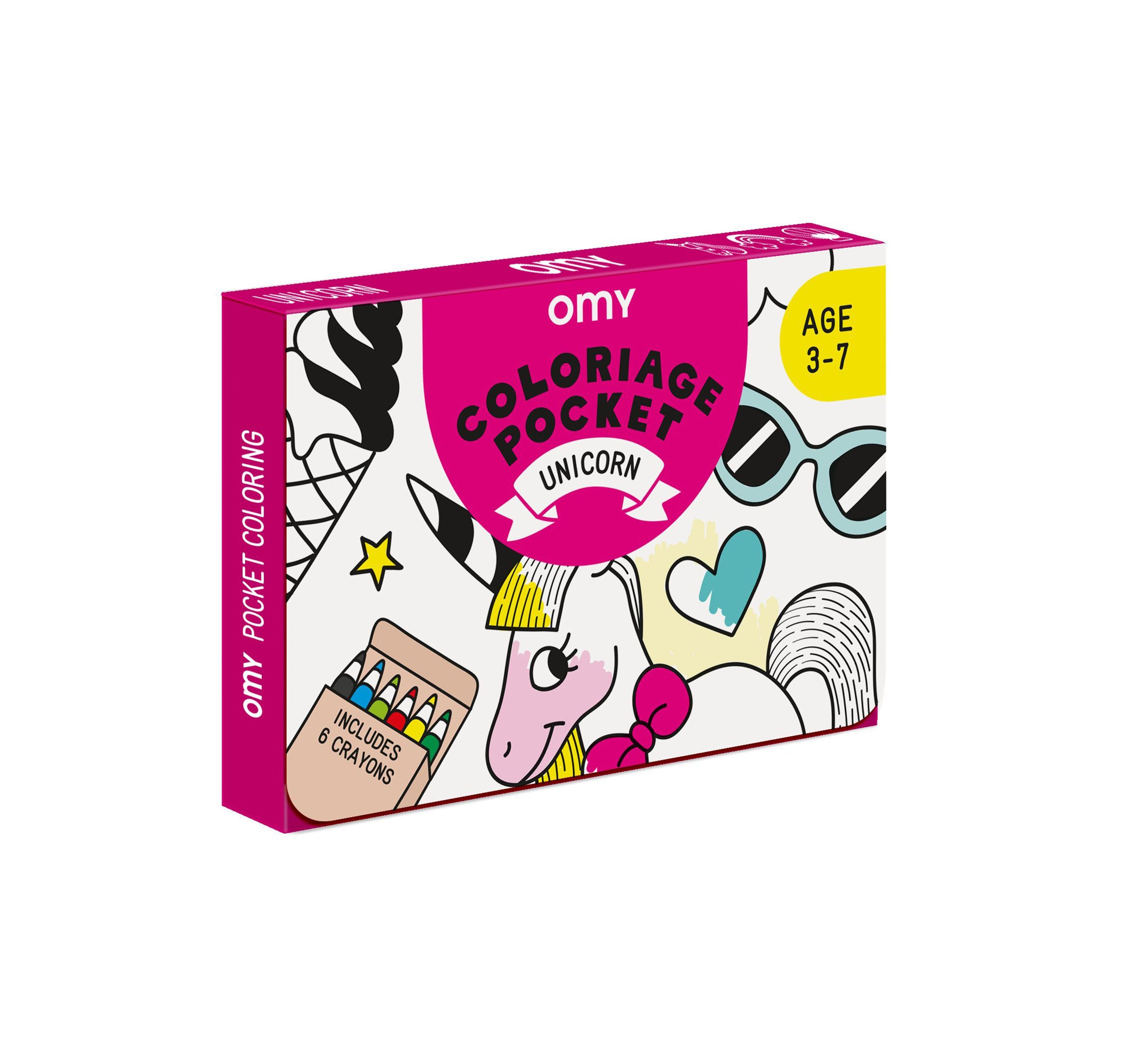 OMY Coloriage pocket - Unicorn